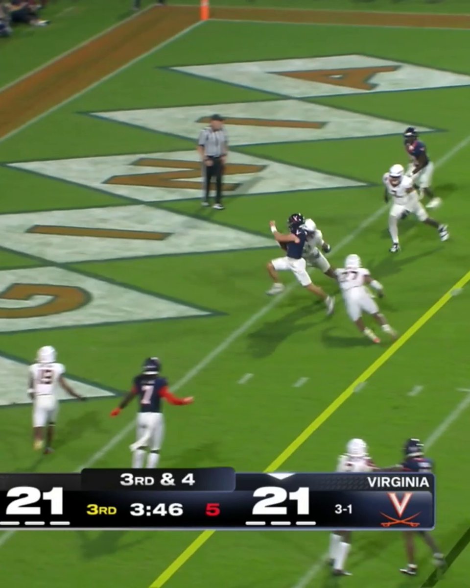 TWO RUSHING TDS FOR QB CHANDLER MORRIS 😤 Virginia takes the lead in the 3rd against No. 8 Florida State 😳