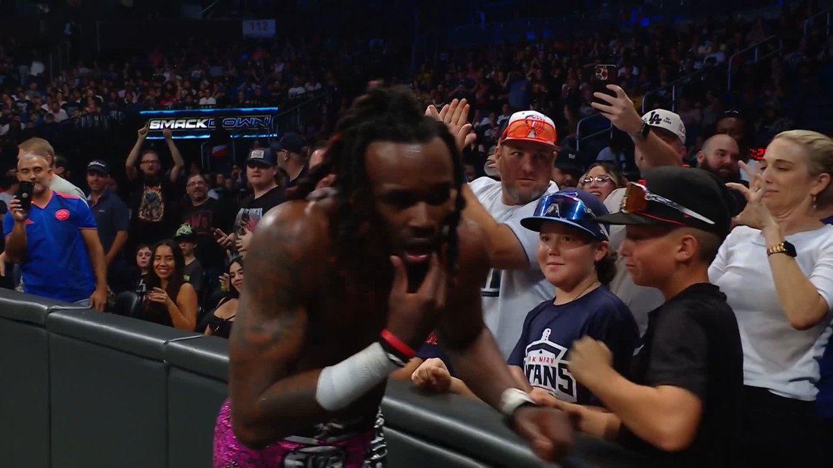 Oh c'mon! 😡 Je'Von Evans was just blindsided by tomorrow's No Mercy opponent, Josh Briggs!