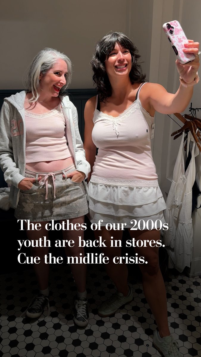 The secret to time travel is the camisole. The Post's Maura Judkis and Ashley Fetters Maloy visited their high-school mall hangouts, where the same styles they wore in the 2000s are being sold again.