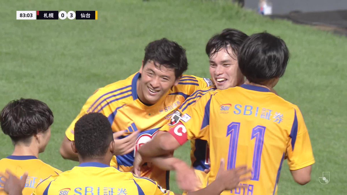 仙台が2戦続けての3得点⚽️⚽️⚽️ 🎦 ゴール動画 🏆 明治安田Ｊ２リーグ 第31節 🆚 札幌vs仙台 🔢 0-3 ⌚️ 83分 ⚽️ 石尾 陸登（仙台） #Ｊリーグ