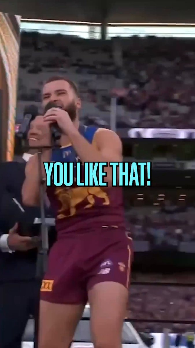 Darcy Wilmot with the Kirk Cousins 'YOU LIKE THAT' while getting his premiership medal 😭 #AFLGF
