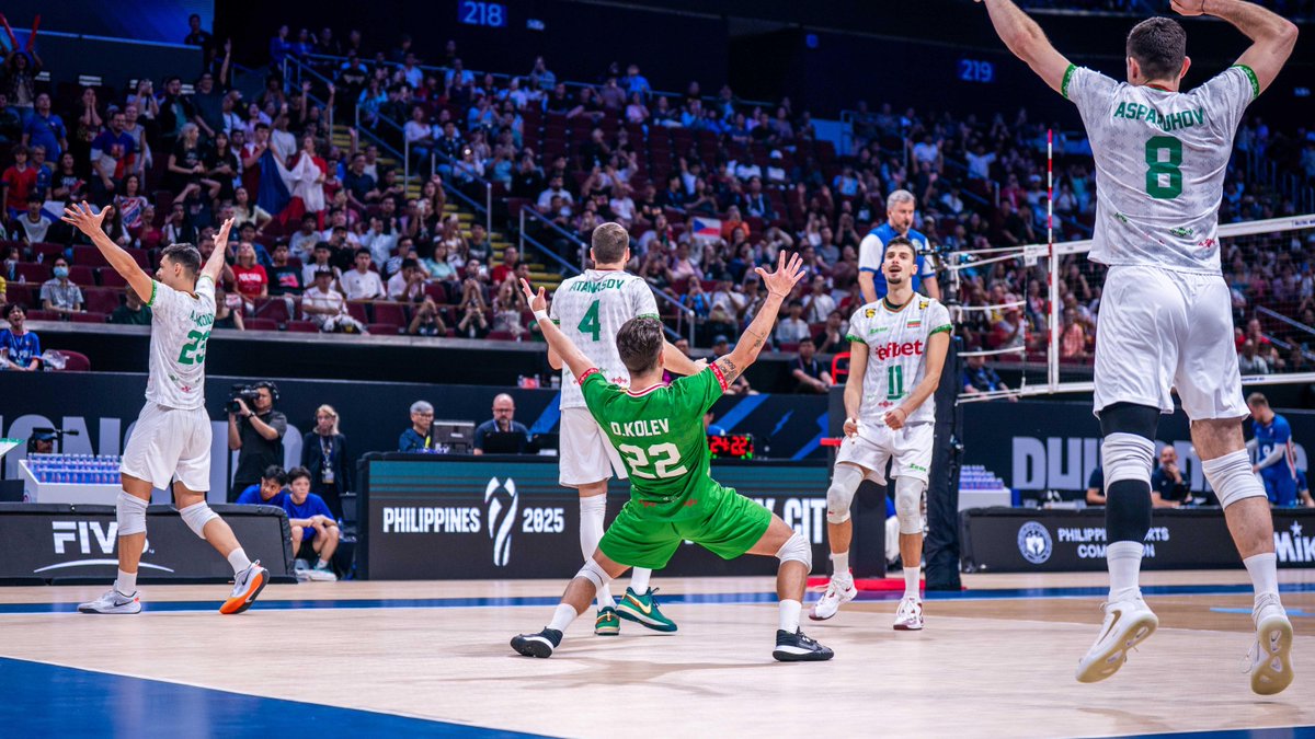 #Philippines2025 Bulgaria DOES IT! 🇧🇬 With a 3-1 win they book their ticket to the World Championship Final - their first in 55 years. 📺 Watch the REPLAY on VBTV: 🛍 WCH Merch: 🏐 #Volleyball #MWCH #ElectrifyingPhilippines