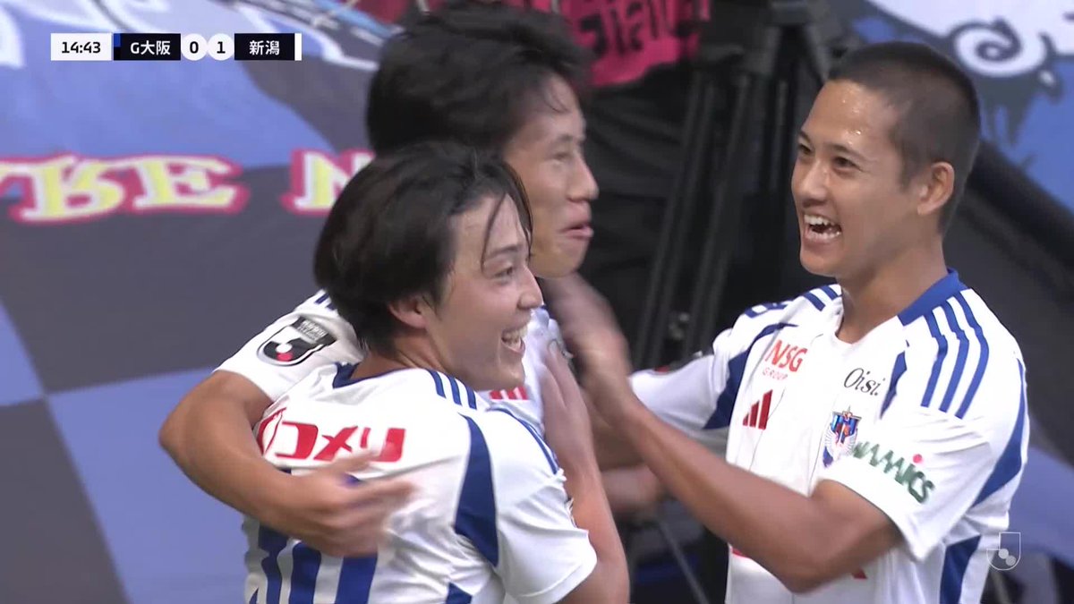 ストライカーのようなゴール前での落ち着き✨️ 🎦 ゴール動画 🏆 明治安田J1リーグ 第32節 🆚 G大阪vs新潟 🔢 0-1 ⌚️ 15分 ⚽️ 新井 泰貴(新潟) #Jリーグ