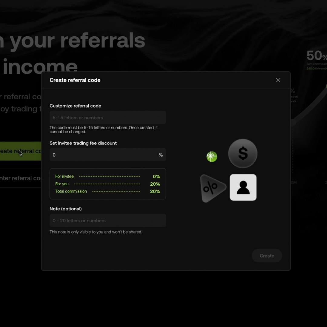 Onchain trading doesn’t have to be PvP. Share your referral link → your friends save fees, you earn rewards. Everyone wins 🤝