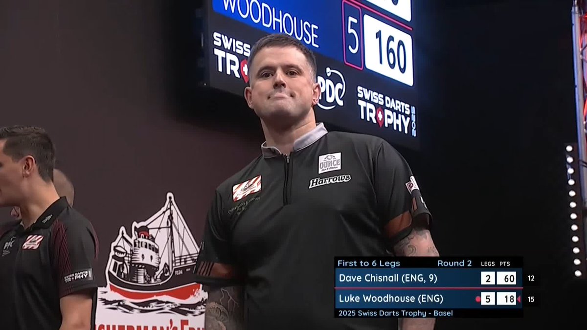 UNBELIEVABLE FROM WOODHOUSE! 🤯 Luke Woodhouse averages 110.69 to dispatch Dave Chisnall and storm through to Round Three, sealing the deal with a 160 finish! That leaves Chisnall's World Grand Prix hopes hanging in the balance... 📺 #ET13 | R2