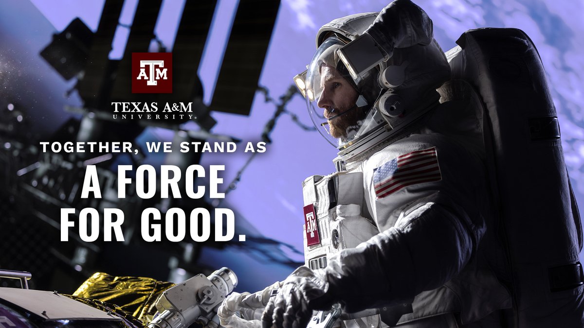 At Texas A&M, we stand to be the best university for the world. Our research drives solutions that strengthen communities. Our students leave ready to create all things possible. Together, we are a force for good. 👍 #TAMU #Leadership #AggieInnovation #Impact