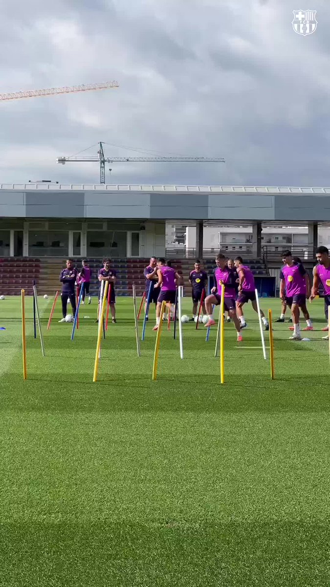 Getting ready for #BarçaRealSociedad ⚔