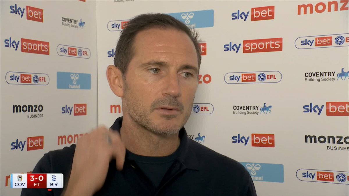 "You have to be fit to succeed in this league" 🔋 Frank Lampard praises his side's work rate against Birmingham 🎙️