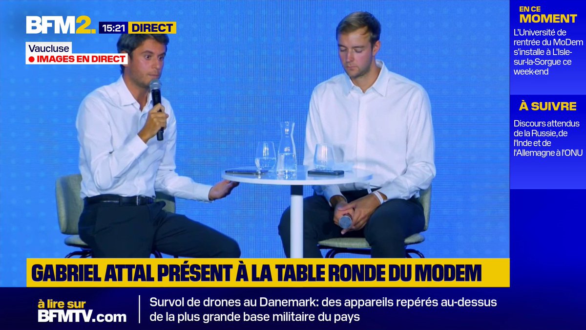 "Il faut parvenir à ce compromis avec le Parti socialiste", estime Gabriel Attal, président du groupe Ensemble pour la République à l'Assemblée nationale #BFM2