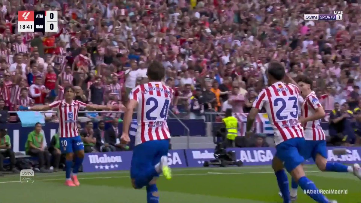 لو نورماند يشعل ديربي مدريد بتسجيله هدف التقدم لأتليتيكو #الدوري_الإسباني #LaLiga
