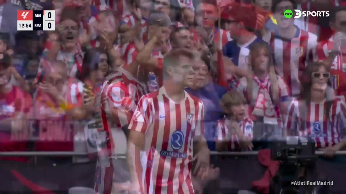 🍿🇪🇸 HERMOSO CENTRO DE GIULIANO SIMEONE Y CABEZAZO DE LE NORMAND PARA EL 1-0 DE ATLÉTICO VS REAL MADRID.