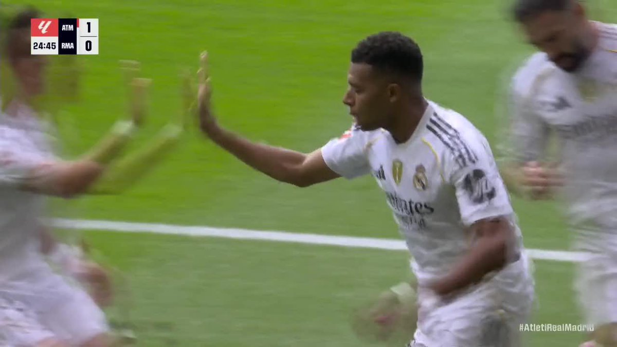 MBAPPE EQUALIZES JUST LIKE THAT FOR REAL MADRID! GREAT ASSIST FROM ARDA GÜLER 🤝