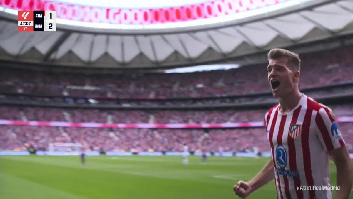 SORLOTH EQUALIZES FOR ATLETI AND IT'S 2-2! WHAT AN INSANE FIRST HALF IN THE MADRID DERBY 😱