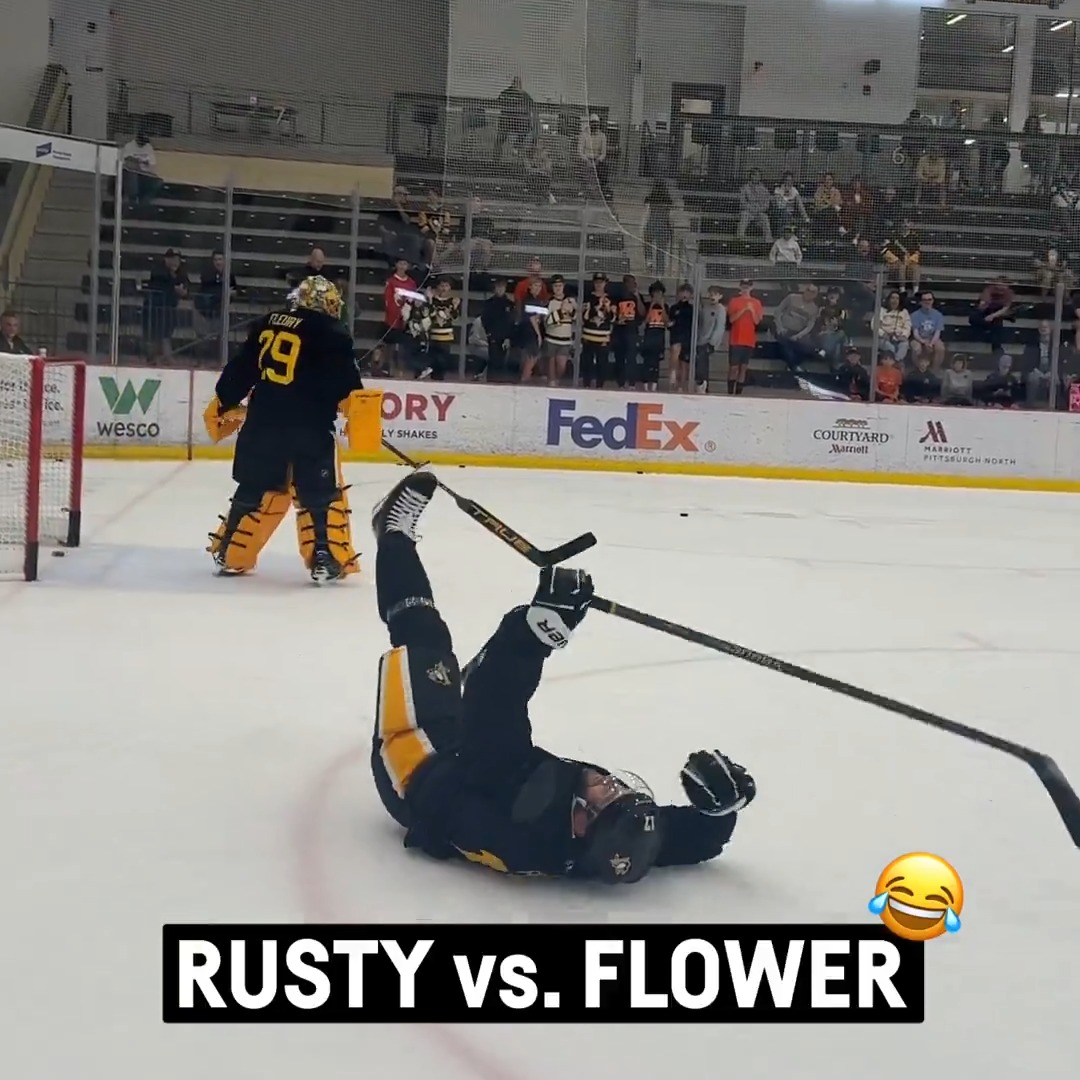 Checking in from morning skate...
