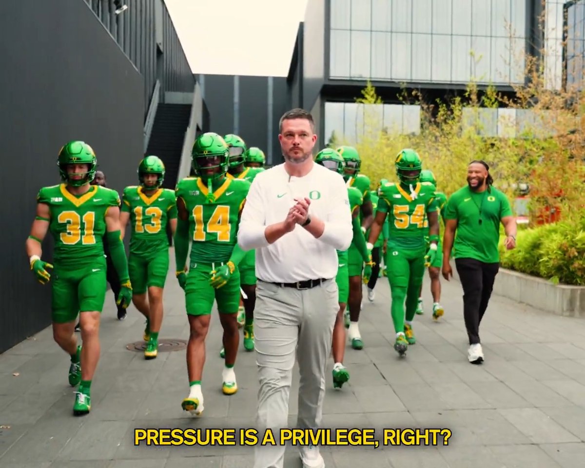 There's always presssure. #GoDucks