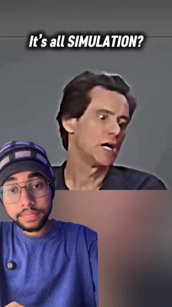 Jim Carrey whispers it’s all a simulation✨👁🎭 What if he’s right? 🤔 What if we’re just playing characters — No pay, no exit, just the role we’re assigned… Makes you wonder who’s writing the script, doesn’t it?