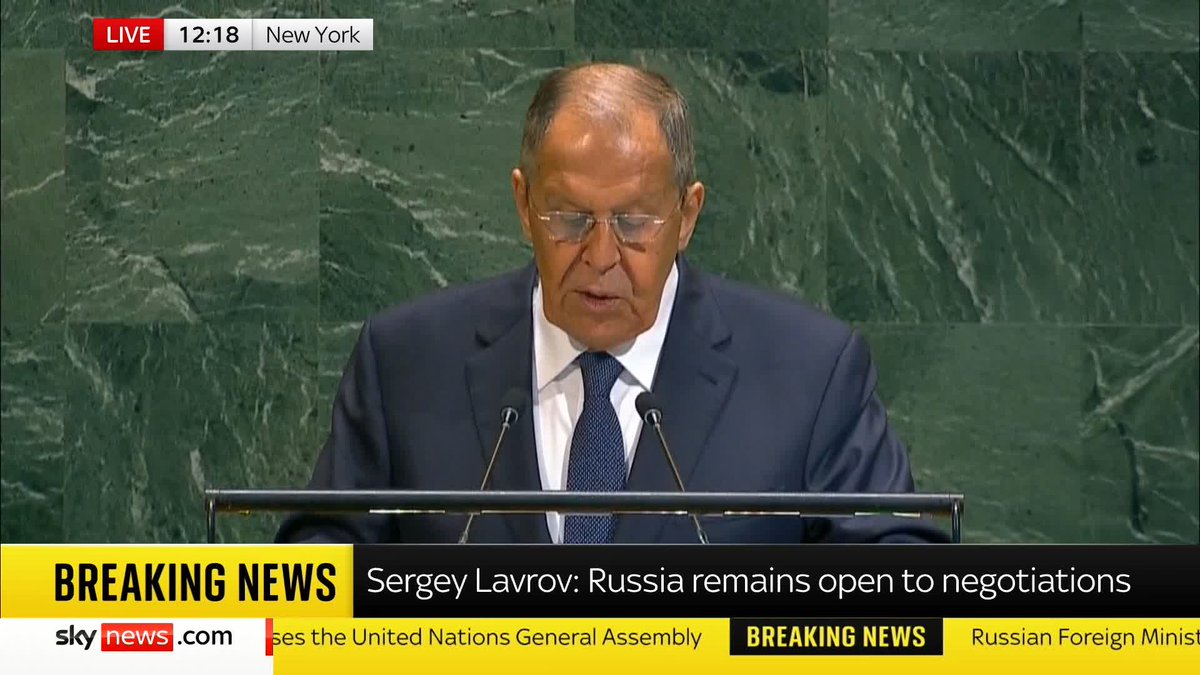 "Russia has no intention to attack NATO" Russian Foreign Minister Sergey Lavrov says Russia has no plans to attack the North Atlantic Alliance or EU countries 📺 Sky 501, Virgin 602, Freeview 233 and YouTube