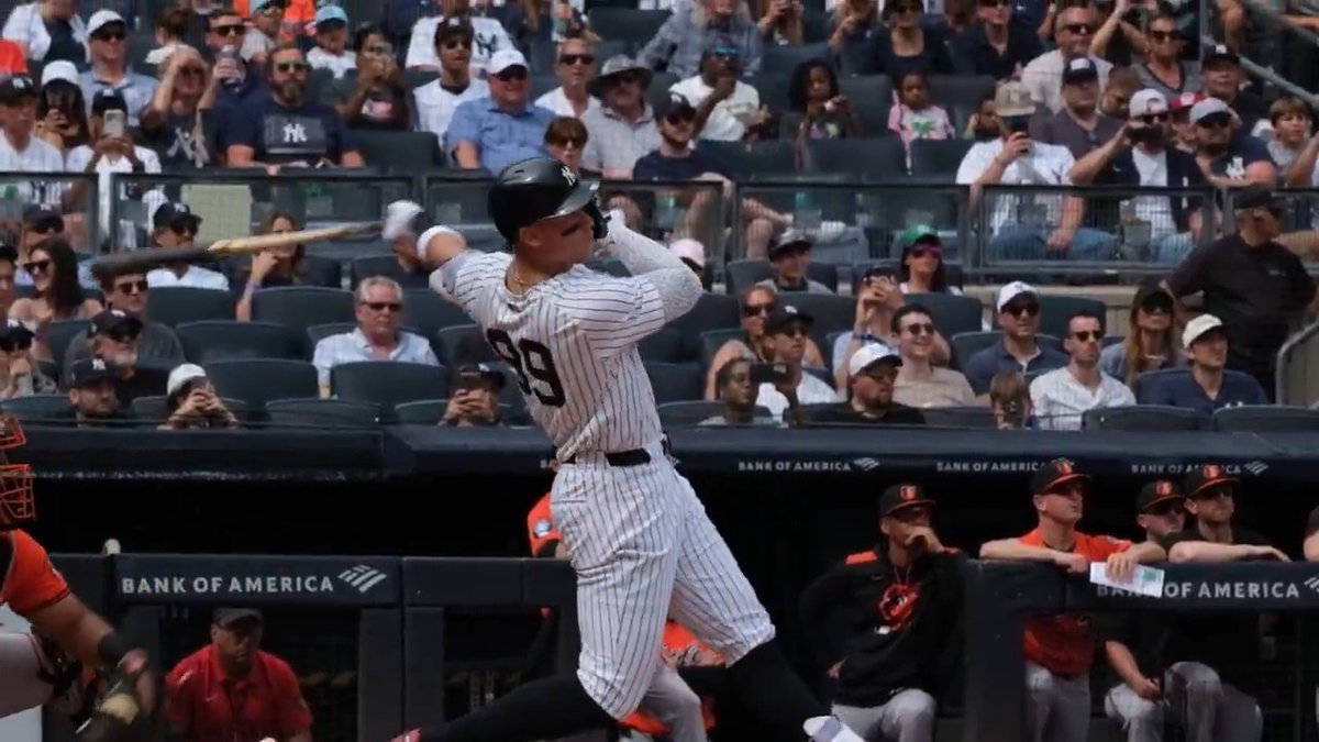 The New York Yankees have hit 49 homers in the 1st inning this season! Aaron Judge has TWENTY of them 😤