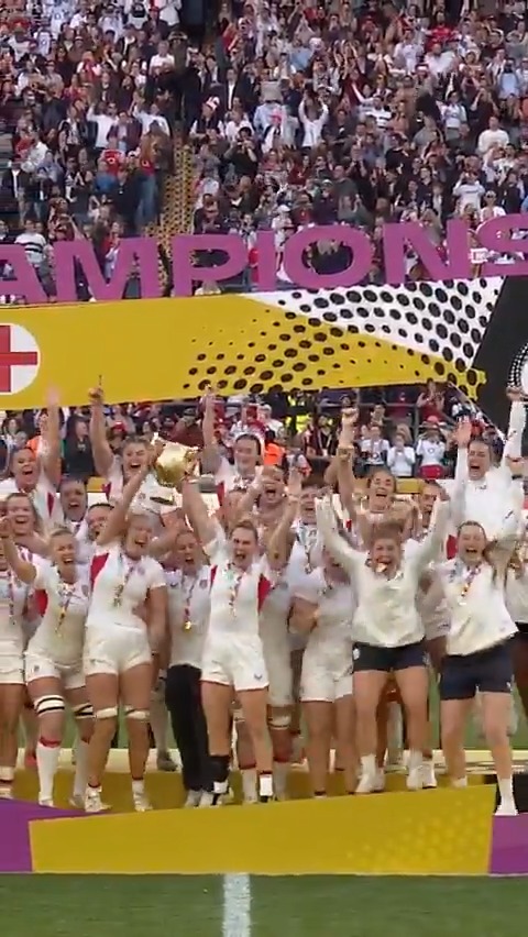Drink it in ๐พ World champions again ๐ #RedRoses | #RWC2025