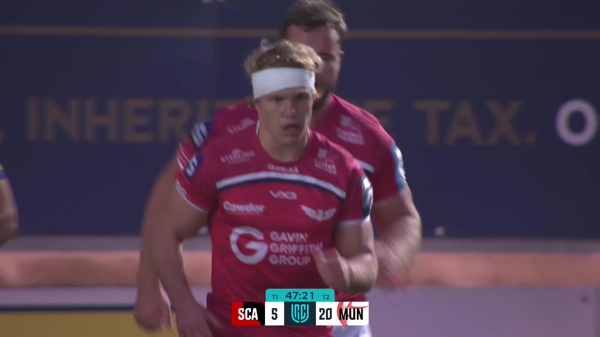🔴 Scarlets Rugby are up and running with their first try of the season! A strong finish from Blair Murray 💪