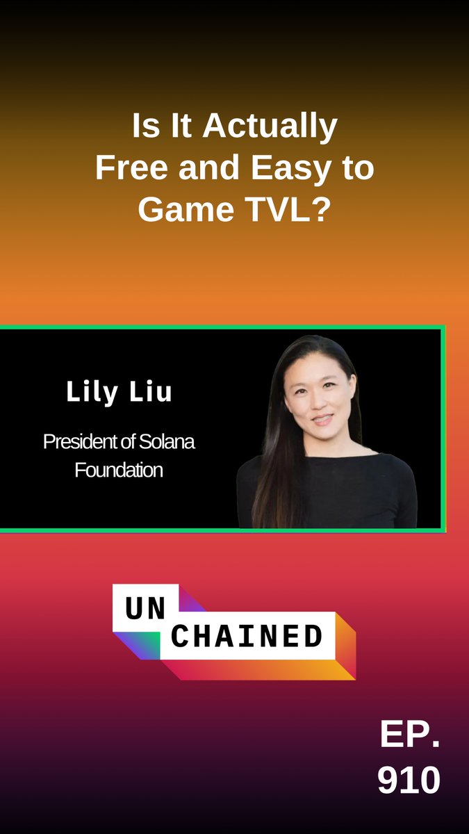 Solana Foundation president Lily Liu says that it’s easy and free to game TVL, whereas it’s much harder to game revenue. Do you agree?