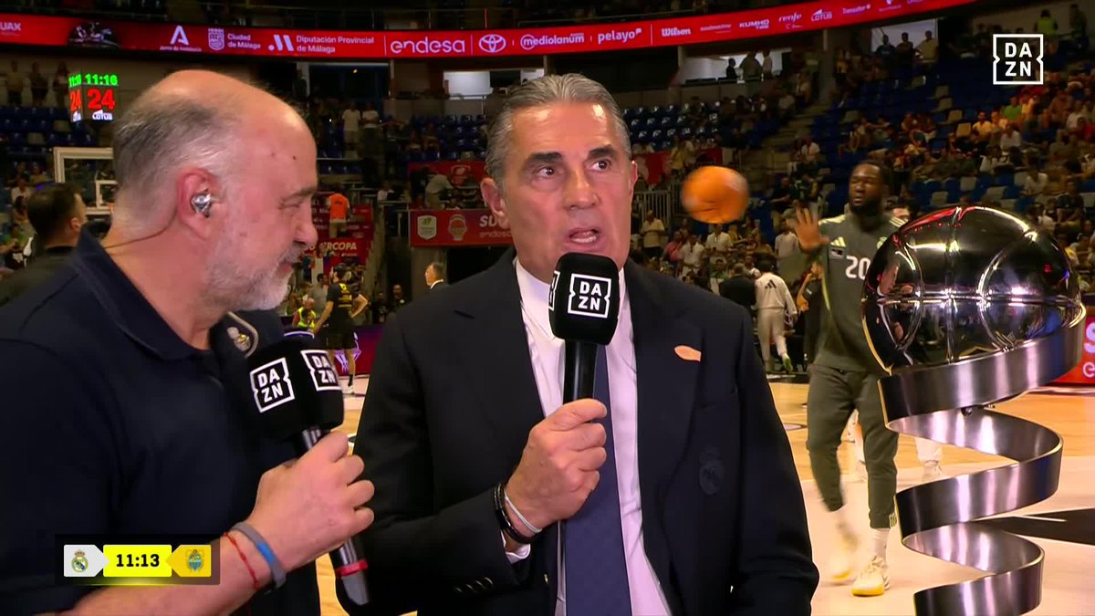 ¡Vaya lujazo ver juntos a Pablo Laso y a Sergio Scariolo en DAZN! Disfruta del partido gratis #SupercopaEndesaxDAZN 🏀