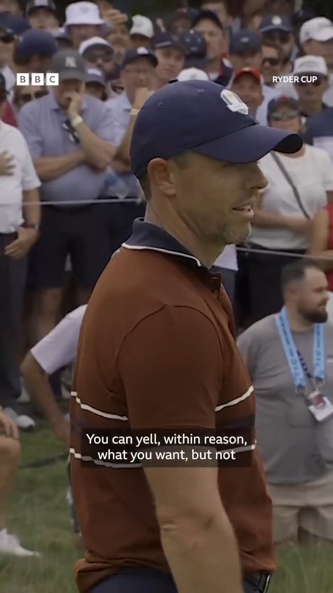 Things are getting feisty at Bethpage Black. Rory McIlroy had to step away from a putt after shouting while he was over the ball. #RyderCup