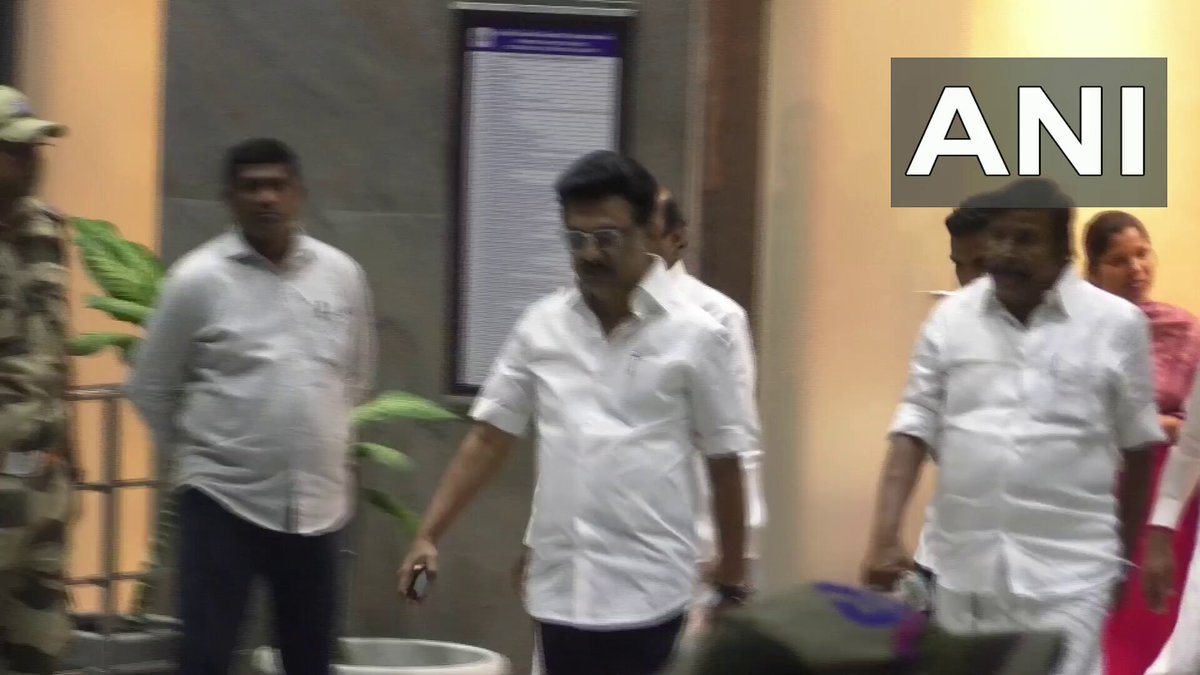 #WATCH | Tamil Nadu CM MK Stalin lands in Trichy from Chennai, heads to Karur by road. As per the DGP in charge of Tamil Nadu, G. Venkatraman, 38 people have lost their lives in the stampede incident during a public event of TVK (Tamilaga Vettri Kazhagam) chief and actor Vijay, yesterday.
