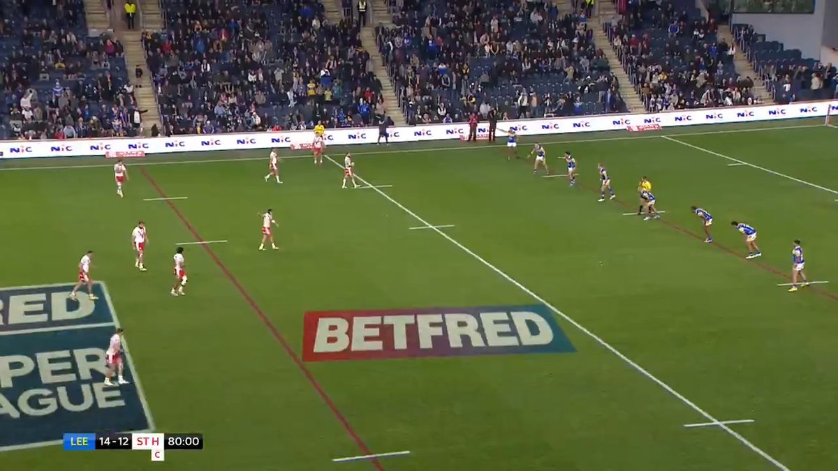 Wide to Wright 🫣 One of the greatest tries you'll ever witness in #SuperLeague Play-Off history 😳 Take a bow, St.Helens R.F.C. 👏