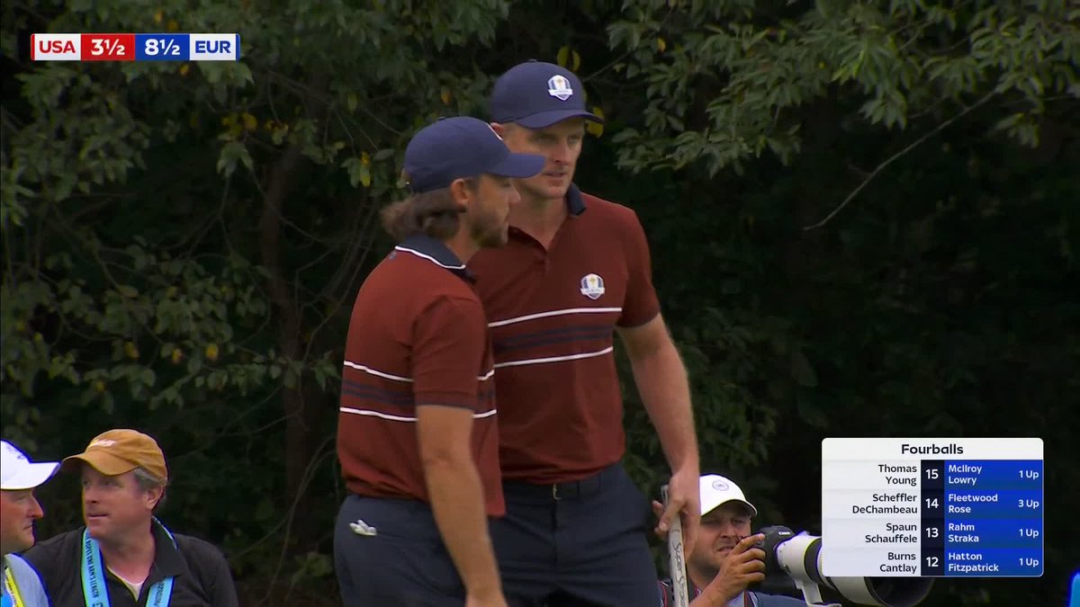 All kicking off in this group. Bryson’s caddie appears way too close to Rose’s putt. Asks him to step back. He ends up making it anyway. Bryson went back at Rose and Tommy while walking off the green. Sore loser vibe to it all.