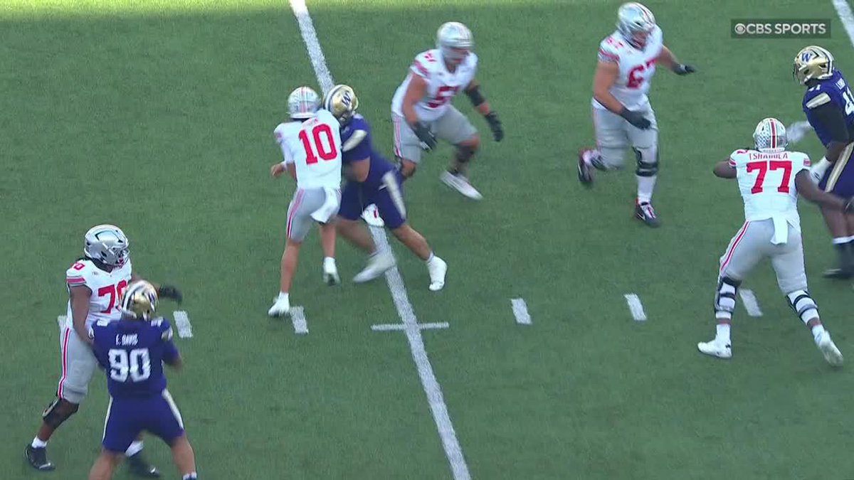 Washington was called for roughing the passer on this Sayin dropback. Agree with the call?