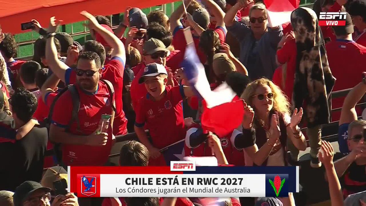 🇨🇱 ¡CHILE, CLASIFICADO A AUSTRALIA 2027! ➕ Mirá el mejor rugby en Disney+ Plan Premium. #DisneyPlus