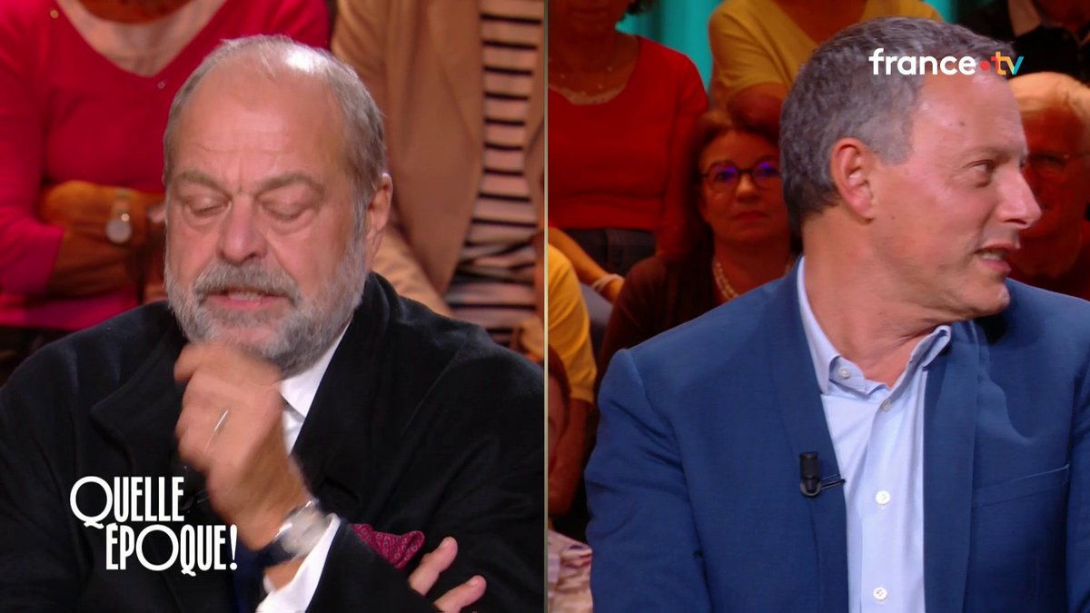 Éric Dupond-Moretti et Marc-Olivier FOGIEL se sont prêtés au jeu de notre interview #Photocall 👀 #QuelleEpoque France tv Léa Salamé