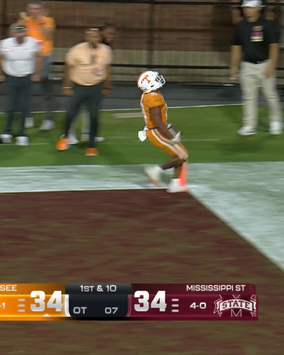 TENNESSEE TOUCHDOWN ON THE FIRST PLAY OF OVERTIME 😤 Tennessee Football