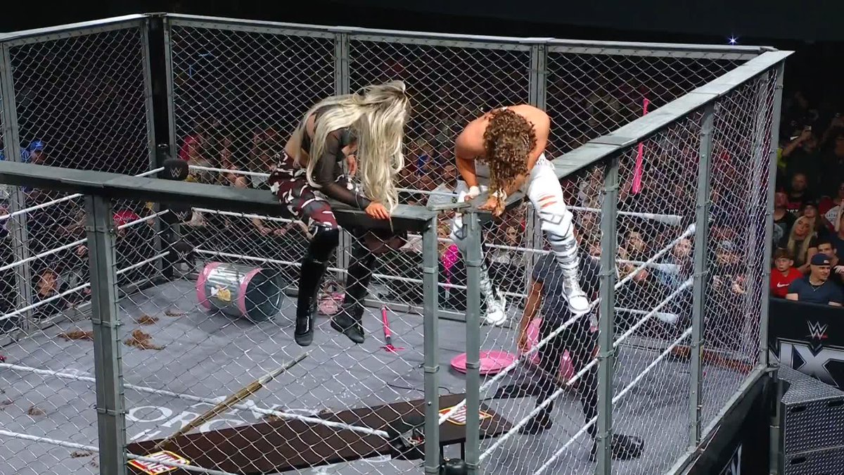 UNBELIEVABLE. 🤯 Jordynne Grace puts blakey ♡ through a table to win an INSANE Weaponized Steel Cage Match!