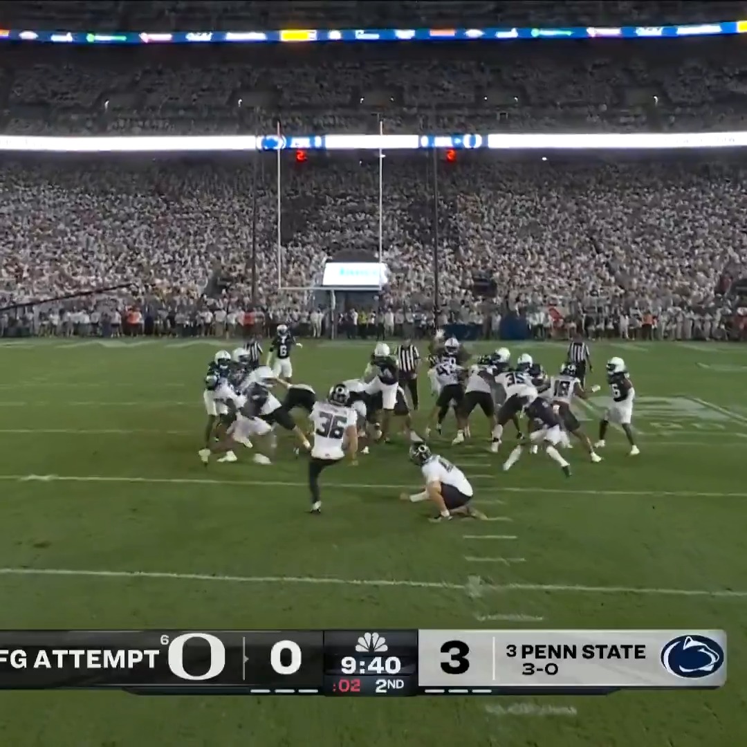 NO GOOD. 🚫 The Penn State crowd did its job!