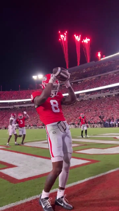 He turned the fireworks on 🔥 Georgia Football