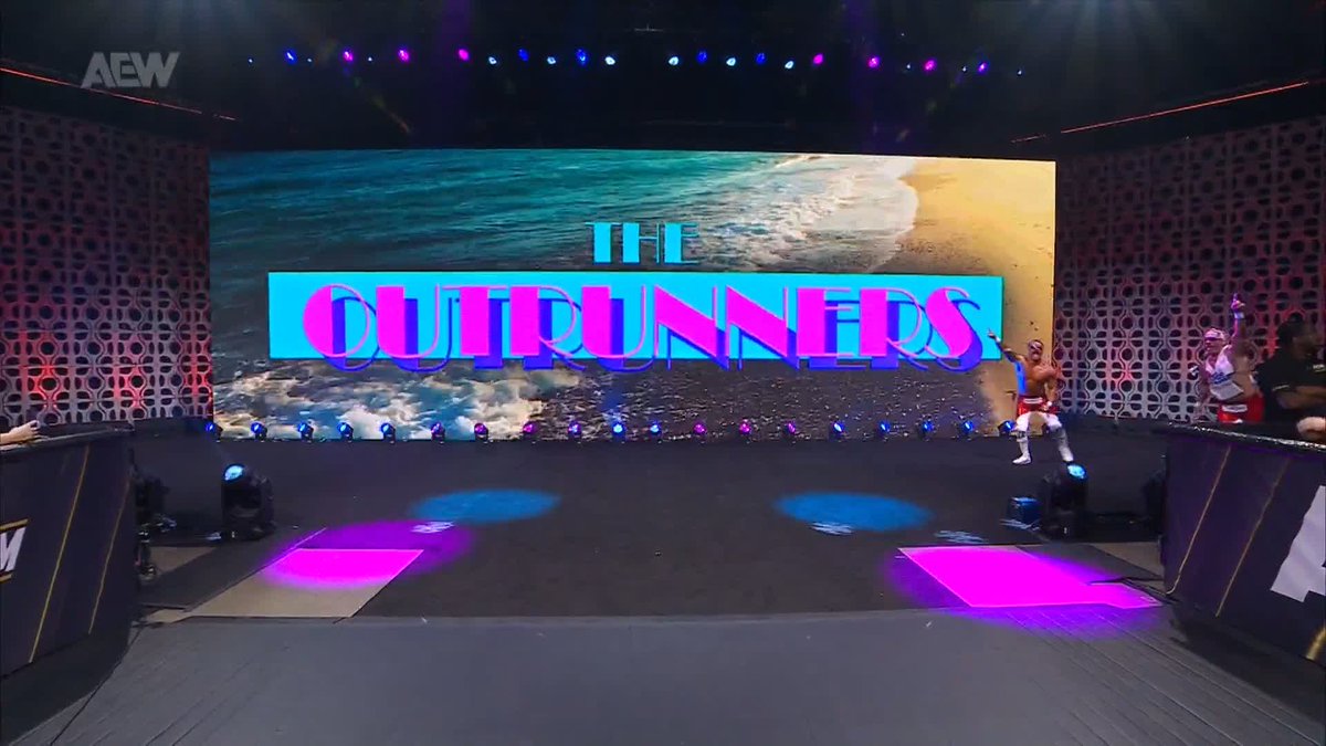 OUTRUNNERS! Let's go break some hearts! Watch #AEWCollision LIVE on TNT & HBO Max