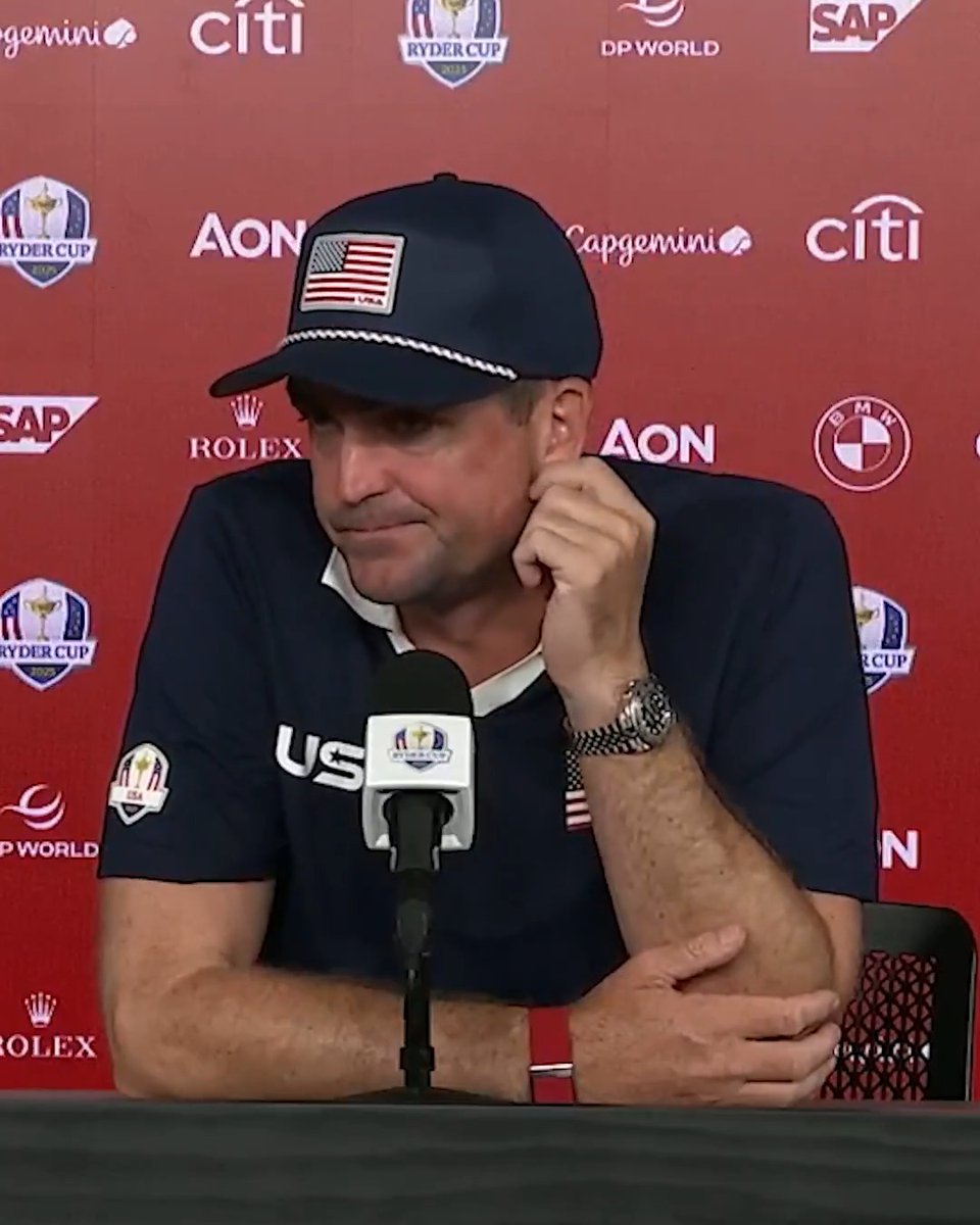 "Scottie has been the best teammate in our team room this week, without question, period. This means everything to him." Keegan Bradley says Scottie Scheffler is an "incredible teammate" and "incredible person."