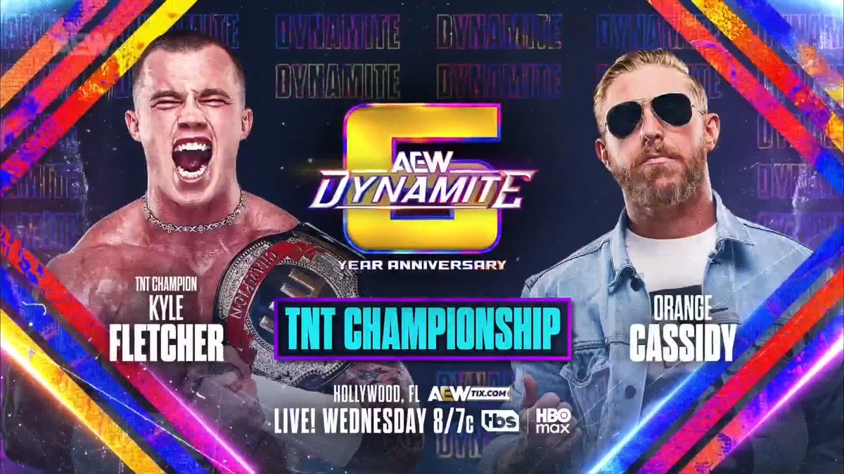 .AEW TNT Champion “The Protostar” Kyle Fletcher retained the TNT Championship on #AEWCollision, and with Hologram out, stepping up this Wednesday on #AEWDynamite is none other than Orange Cassidy! Watch #AEWCollision LIVE on TNT &amp; HBO Max