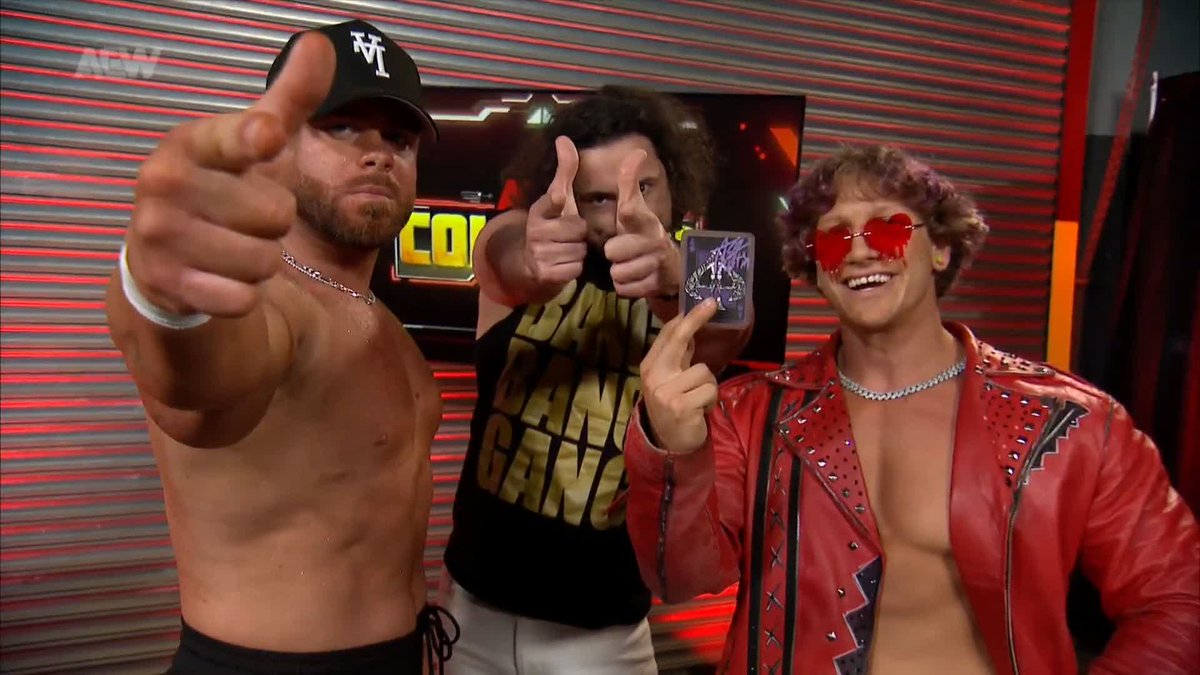 The Bang Bang Gang reflect on last week’s tag team match, but with Juice Robinson & Austin Gunn outnumbered, they turn to Ace Austin 🤘🏼♠️ エース・オースティン for backup! Watch #AEWCollision LIVE on TNT & HBO Max