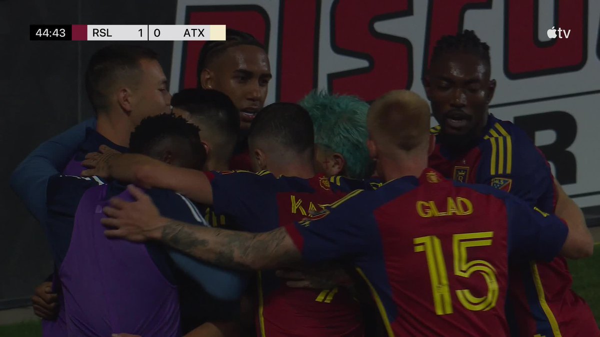 Braian Ojeda grabs the lead for Salt Lake just before half! ☝️ 📺 #MLSSeasonPass: