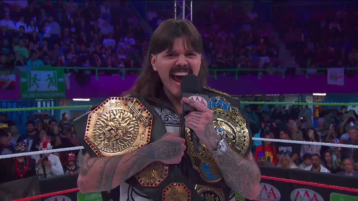 Las primeras palabras de Domink Mysterio como nuevo Megacampeón AAA. 💥 #AlianzasAAA 🌟