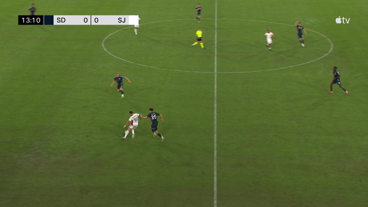 🇨🇴 ASISTENCIA de Chicho Arango. El colombiano la puso para el 1-0 de #SJEarthquakes en su visita a #SanDiego, al 14’ 👀 Es la asistencia #3 del delantero en lo que va de la temporada de MLS