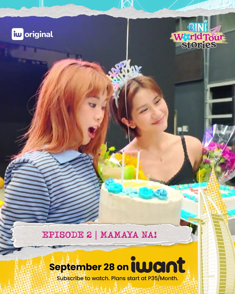 BL♾️Ms! Our kwentuhan sesh continues! 🥰 Catch #BINIWorldTourStoriesEp2 tonight at 8PM (PHT) only on iWant! 🌸✈️🌎 Subscribe now to watch. BINI_PH #BINI