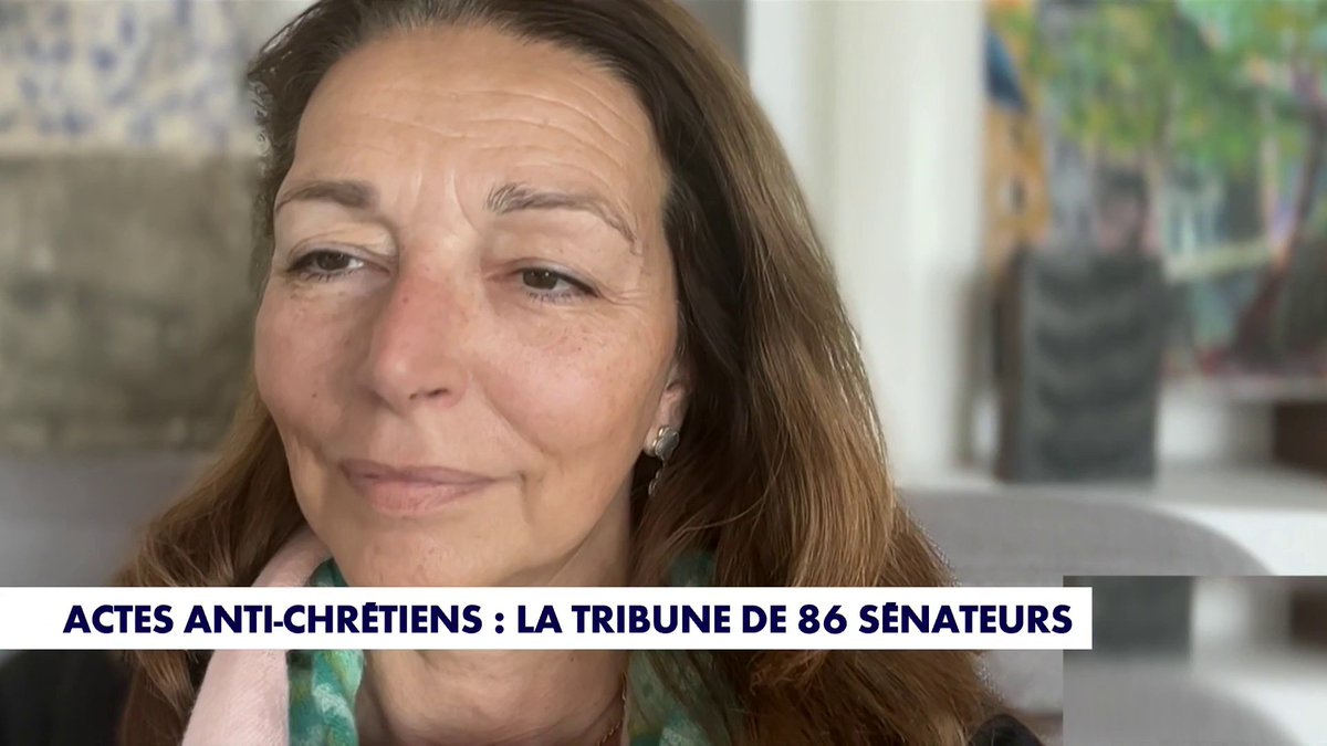 La sénatrice LR Valérie Boyer revient sur la tribune de 86 sénateurs, dans laquelle ils interpellent le gouvernement sur l'augmentation des actes anti-chrétiens en France : «Il y a des attaques qui sont multiples et il y a urgence» #HDProsWE