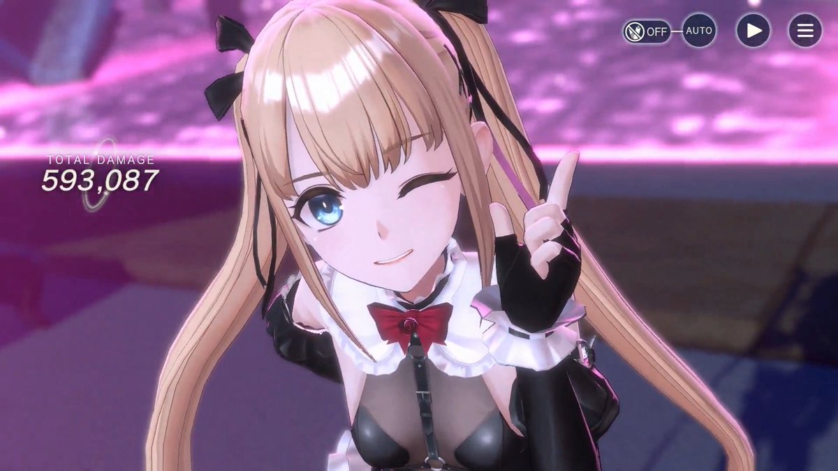 【🌹マリー・ローズ バトル映像紹介🌹】 9/29より、コラボ限定で登場予定のマリー・ローズ【トゥインクル・ローズ】のバトル映像を少しだけご紹介♪ マリー・ローズは新性能の「バーストゲージ」持ち! ゲージが1周たまると、バーストパネルを獲得しなくてもバーストスキルを発動可能! #レスレリ