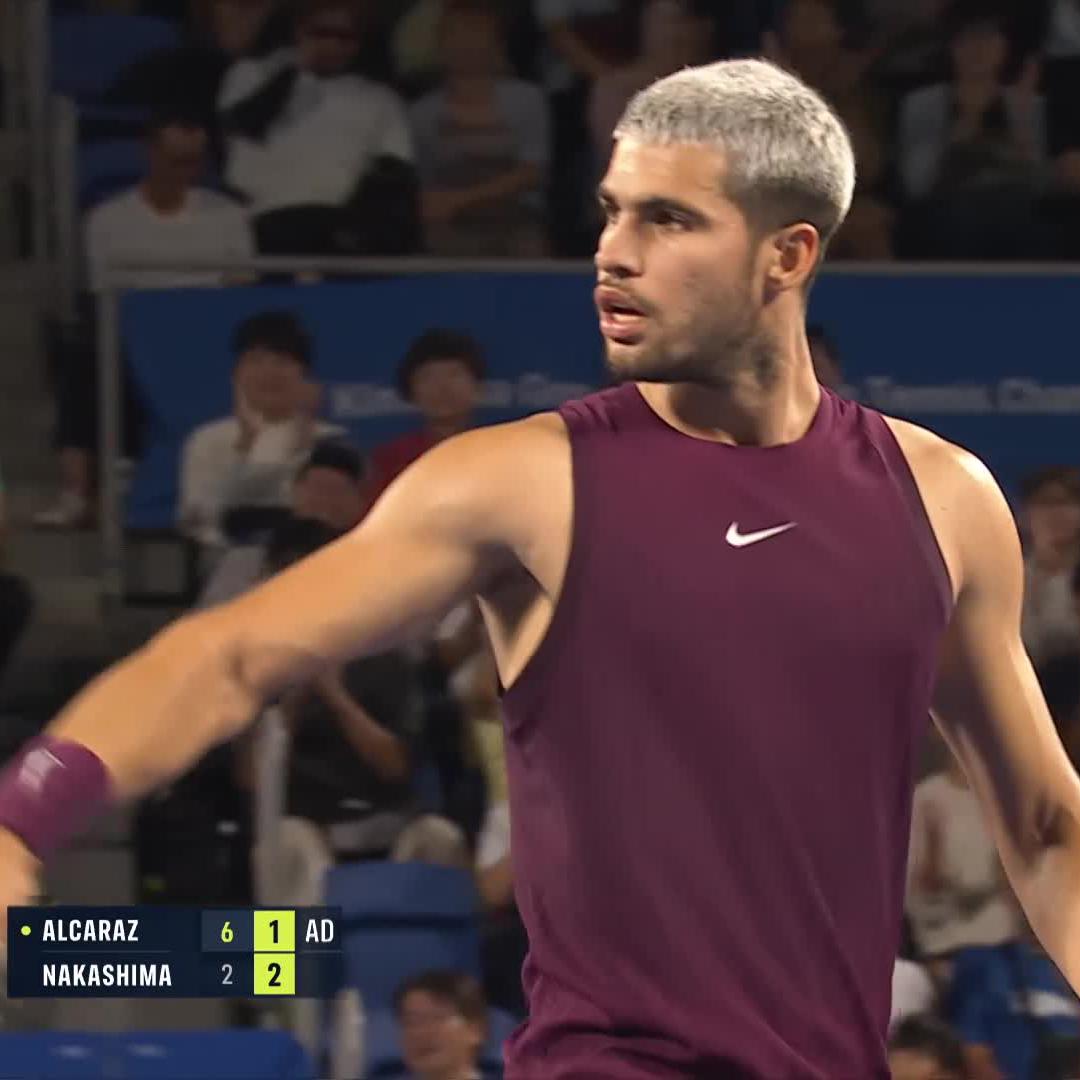 There's not much you can do when Carlos Alcaraz is playing like this. Just filthy 😮‍💨