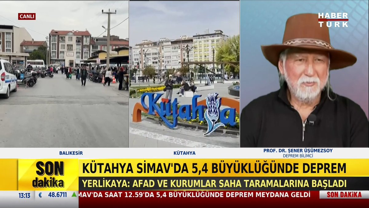 Kütahya, Simav'da 5,4 büyüklüğünde deprem meydana geldi. "Simav'da ve Sındırgı'da risk var demiştim." Prof. Dr. Prof. Dr. Şener ÜŞÜMEZSOY #HaberBülteni'nde değerlendirdi.
