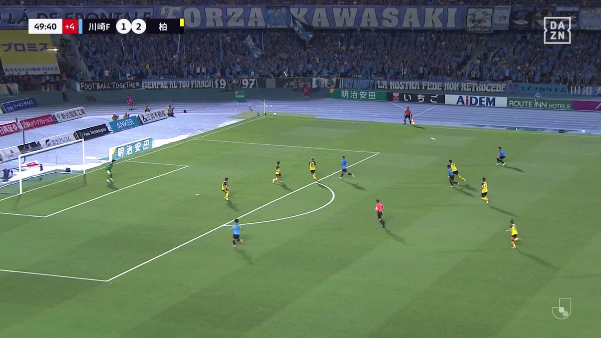 #モーメントブースター でシェアして盛り上がれ!​ ⚽️ゴール (49:48) 👟達哉 伊藤​​ 🆚川崎フロンターレ vs 柏レイソル ​📺​DAZNでライブ配信中​ #DAZN #FanZone ロート製薬公式アカウント #ロート製薬 #Vロートプレミアム #ロートはハートだ